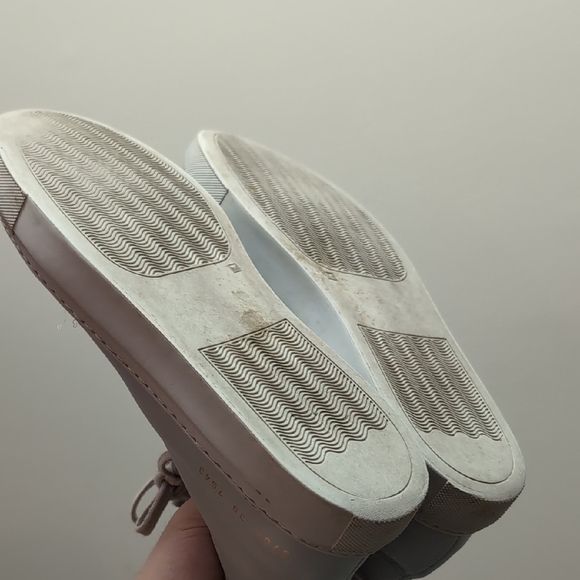 Common Projects Achilles High Top Light Grey Sneakers - Picture 5 of 9